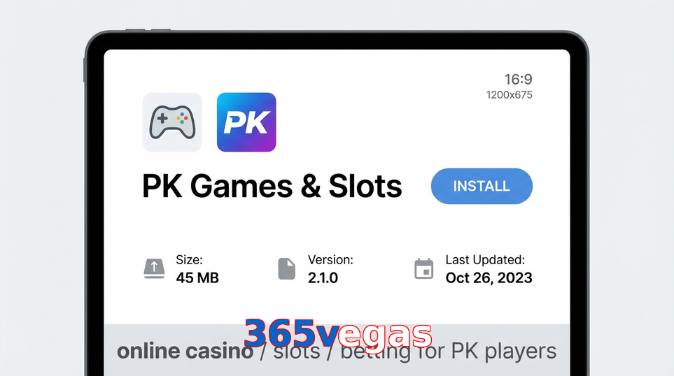 Game list for 365Vegas gameapk section